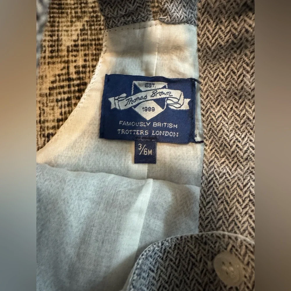 Trotters Thomas Brown Guardsman Baby Alfie Bib Shorts - Picture 6 of 6